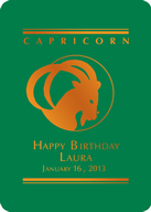 Capricorn Custom Playing Cards